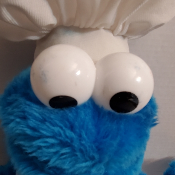 Cookie Chef Cookie Monster Sesame Street Plush Stuffed Animal Toy - Picture 2 of 4